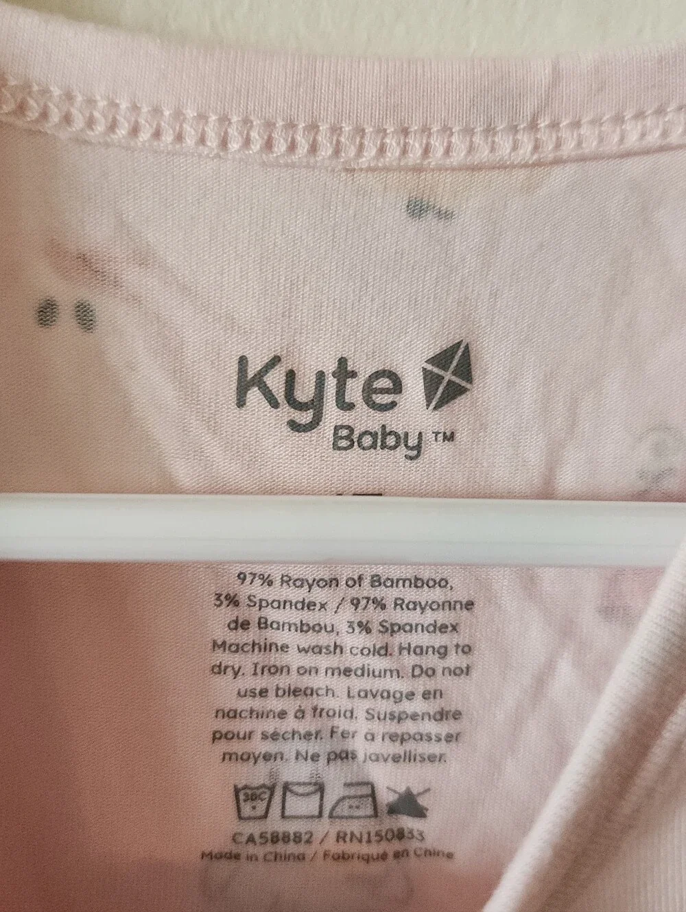 KYTE BABY Girl's Bamboo Pocket Dress in Pastel Ghost